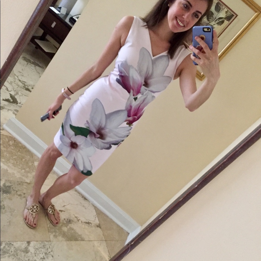 Ted Baker floral shift dress, TB size 2